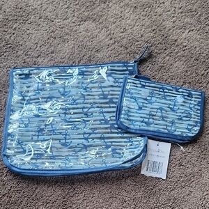 BOGG BAG Blue and White Anchor Tote Set